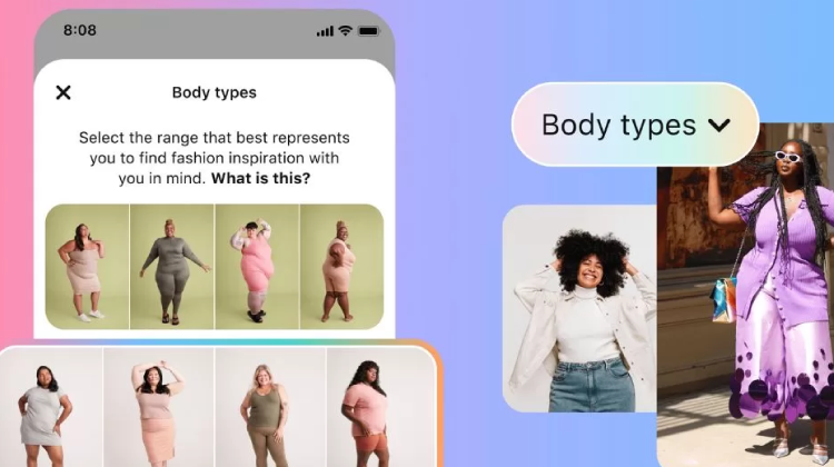 Pinterest lança ferramenta voltada à diversidade de corpos