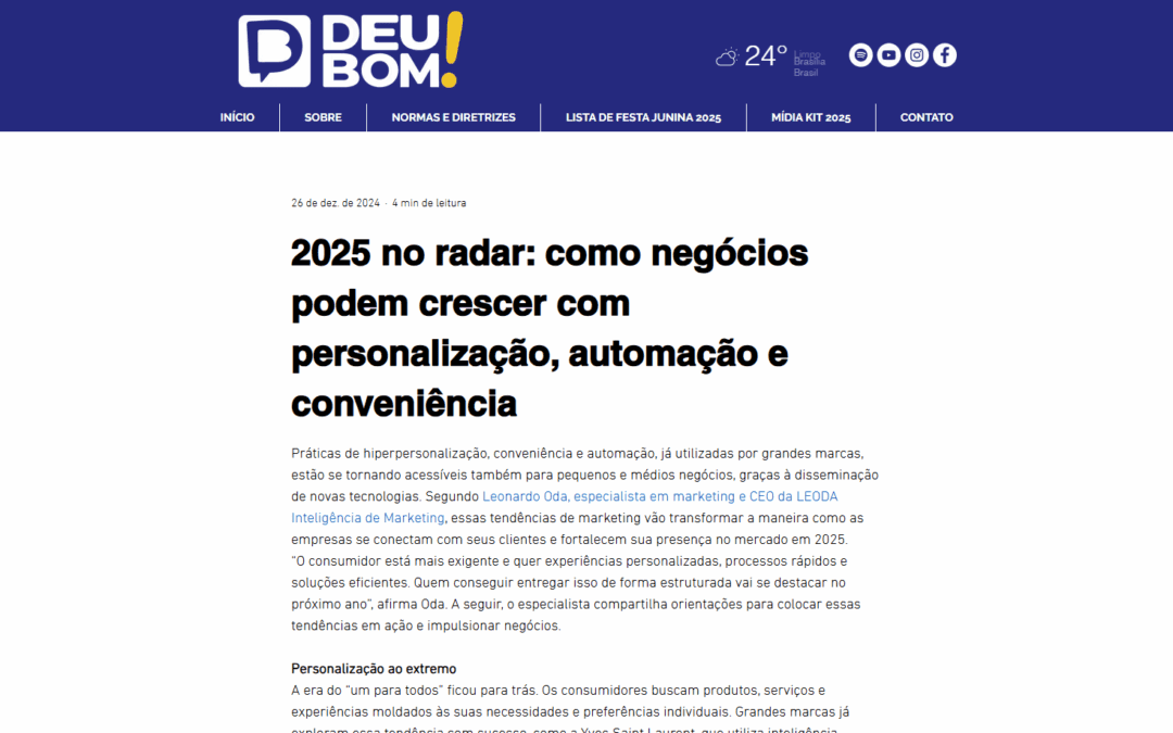 2025 no radar: como negócios podem crescer com personalização, automação e conveniência