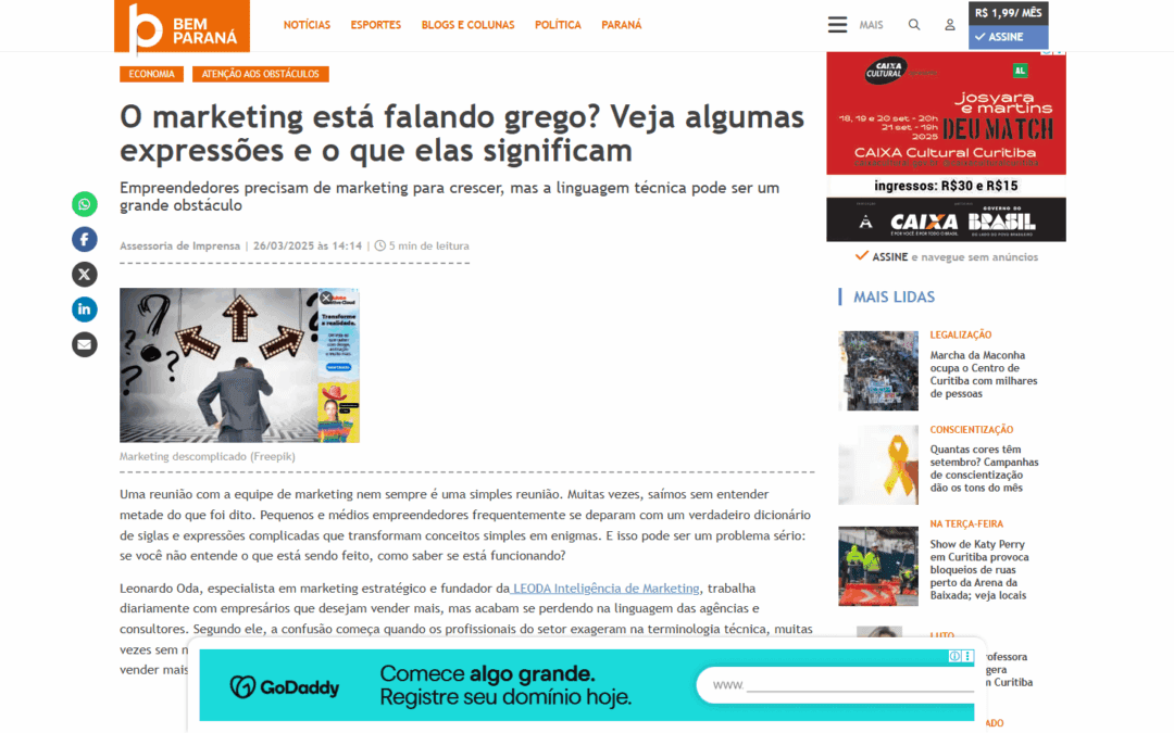 “O marketing está falando grego” Veja algumas expressões e o que elas significam