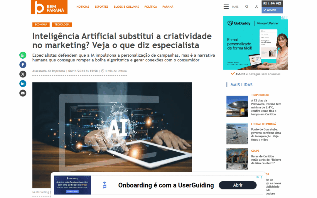 Inteligência Artificial substitui a criatividade no marketing